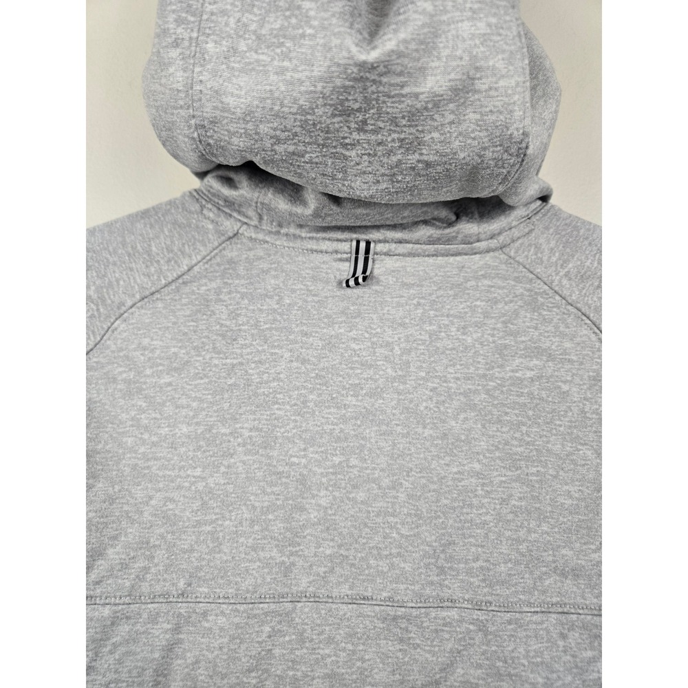 American Eagle Mens Gray Activewear Hoodie Sweatshirt Zip Pockets Small AE Logo - Picture 11 of 13